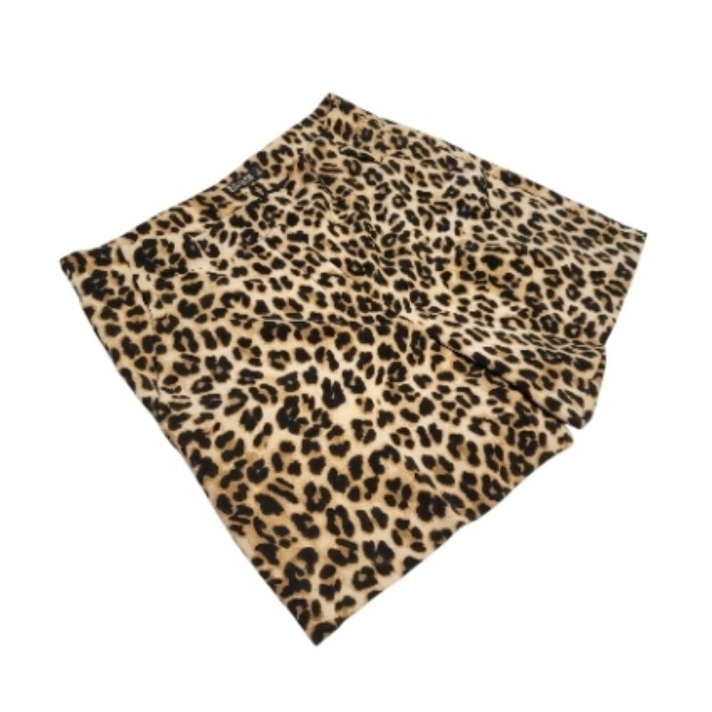7th Avenue High Waist Brown and Black Leopard Print Shorts Size 18 - Picture 2 of 16